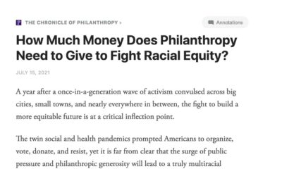 How Much Money Does Philanthropy Need to Give to Fight Racial Equity?